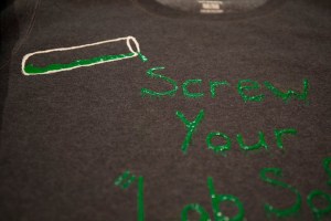 DIY Sweatshirt Close-up