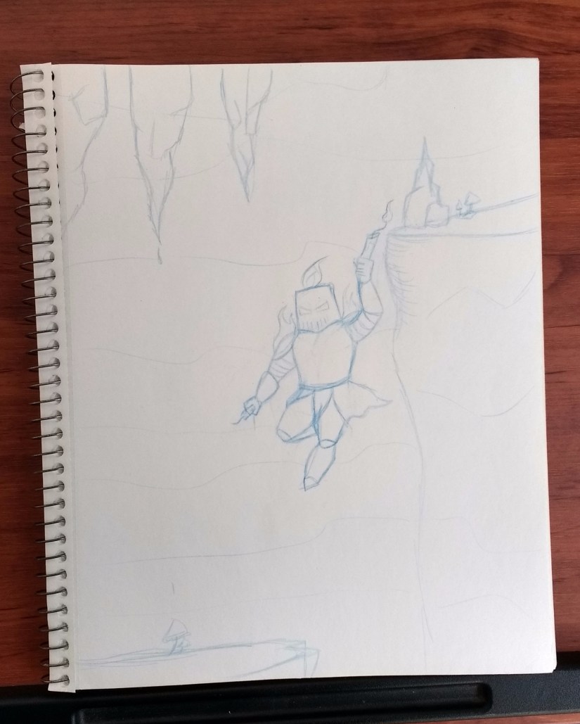 Candle Knight Rough Sketch