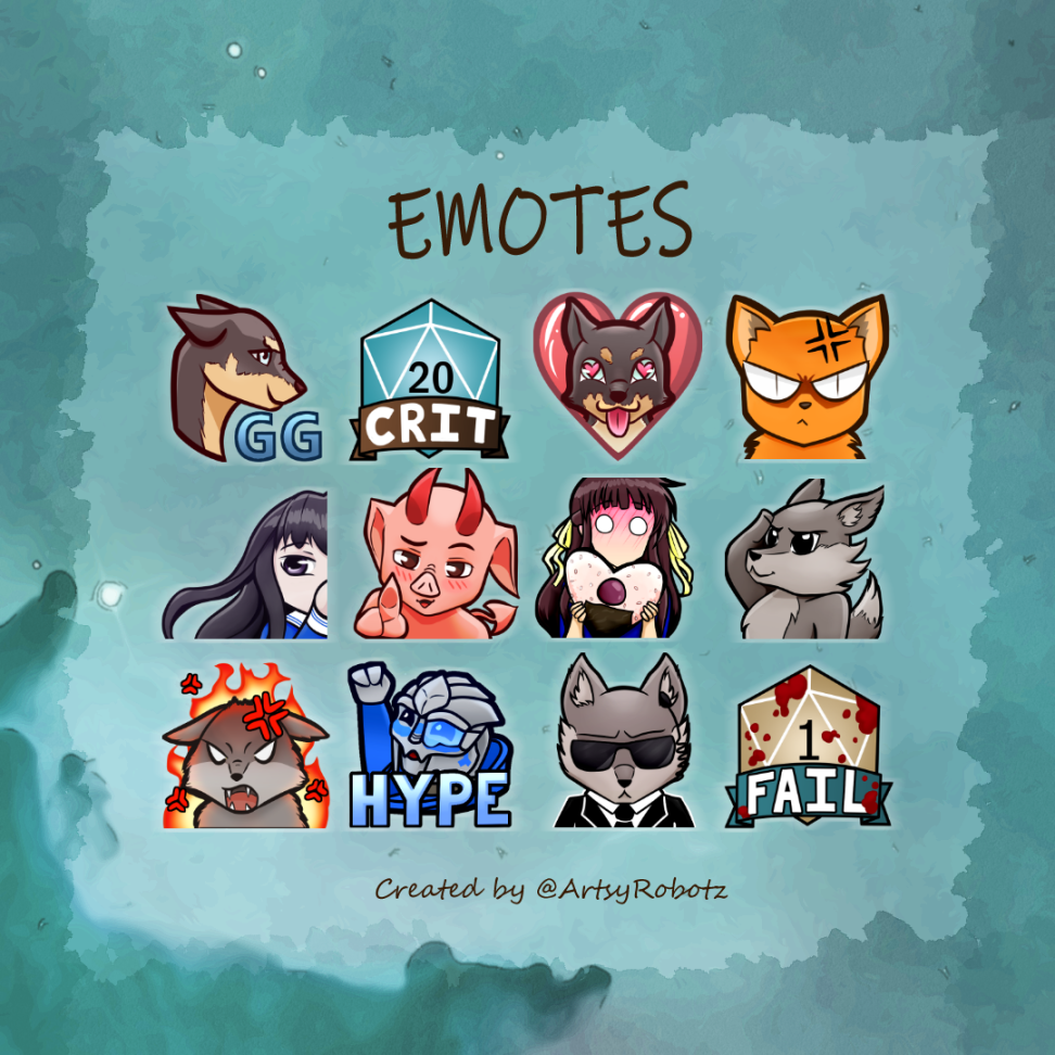 10.13.2020 Emote Commission Showcase